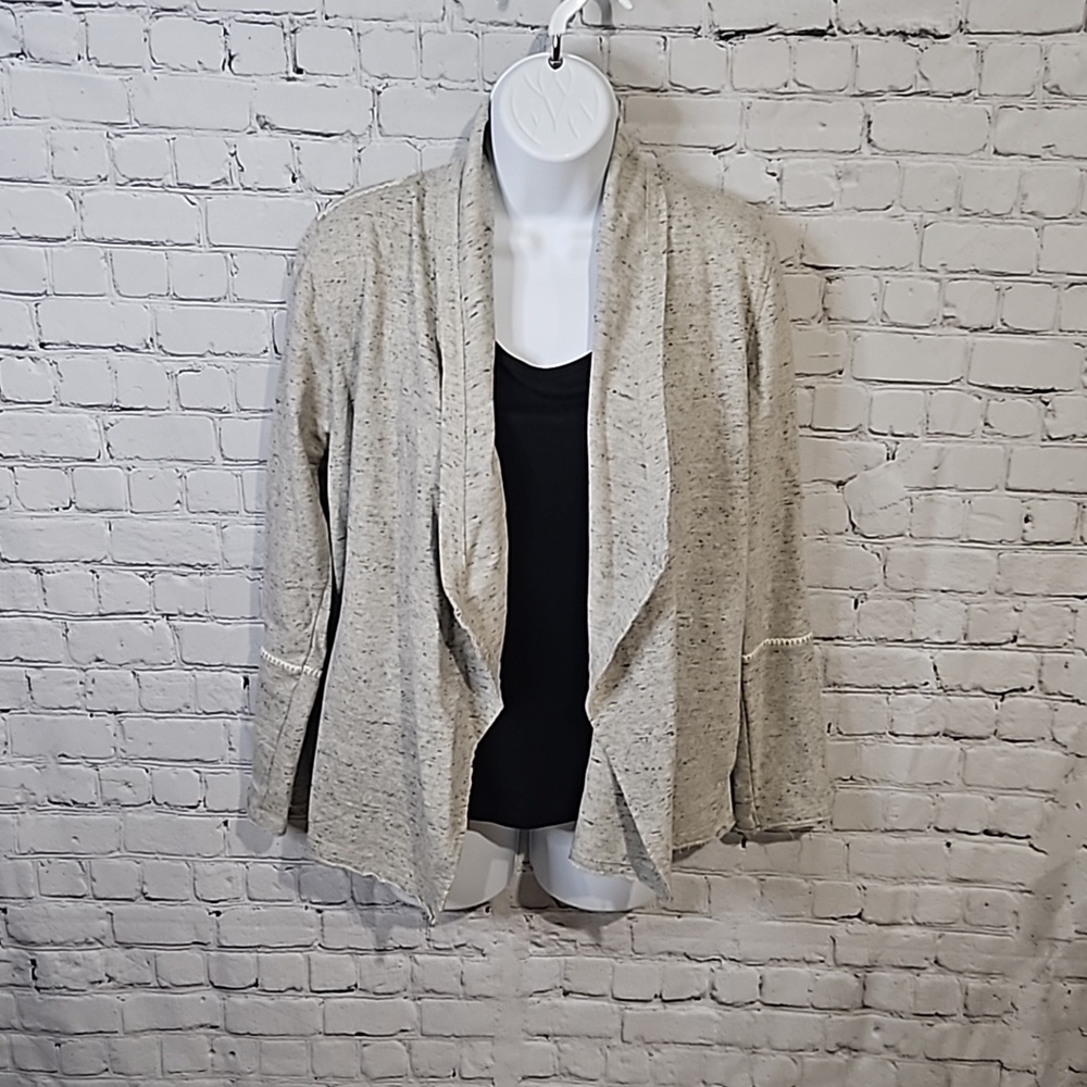 Hatley open front cardigan With Embroidered Accents
